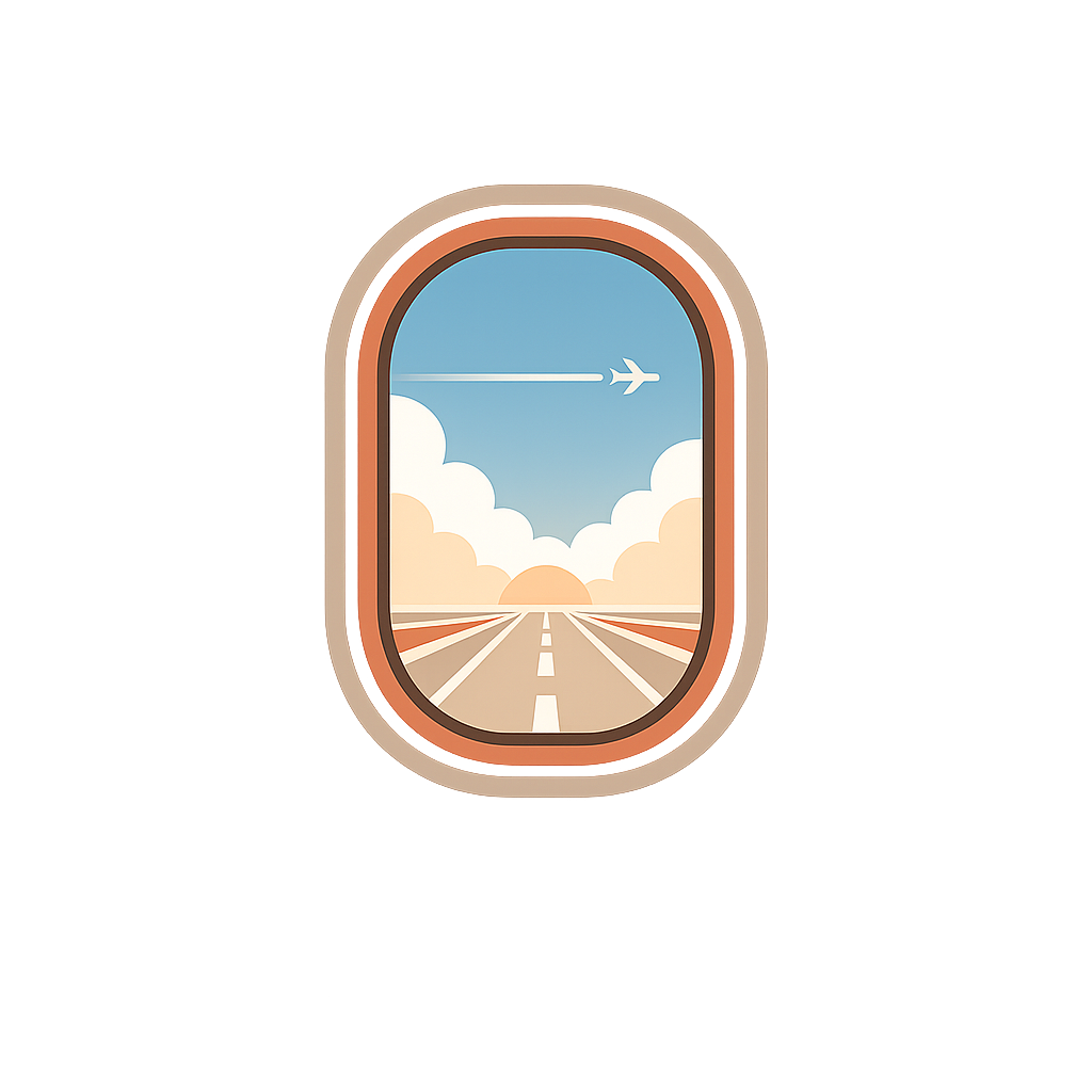 FlightTrackerLED airplane window logo